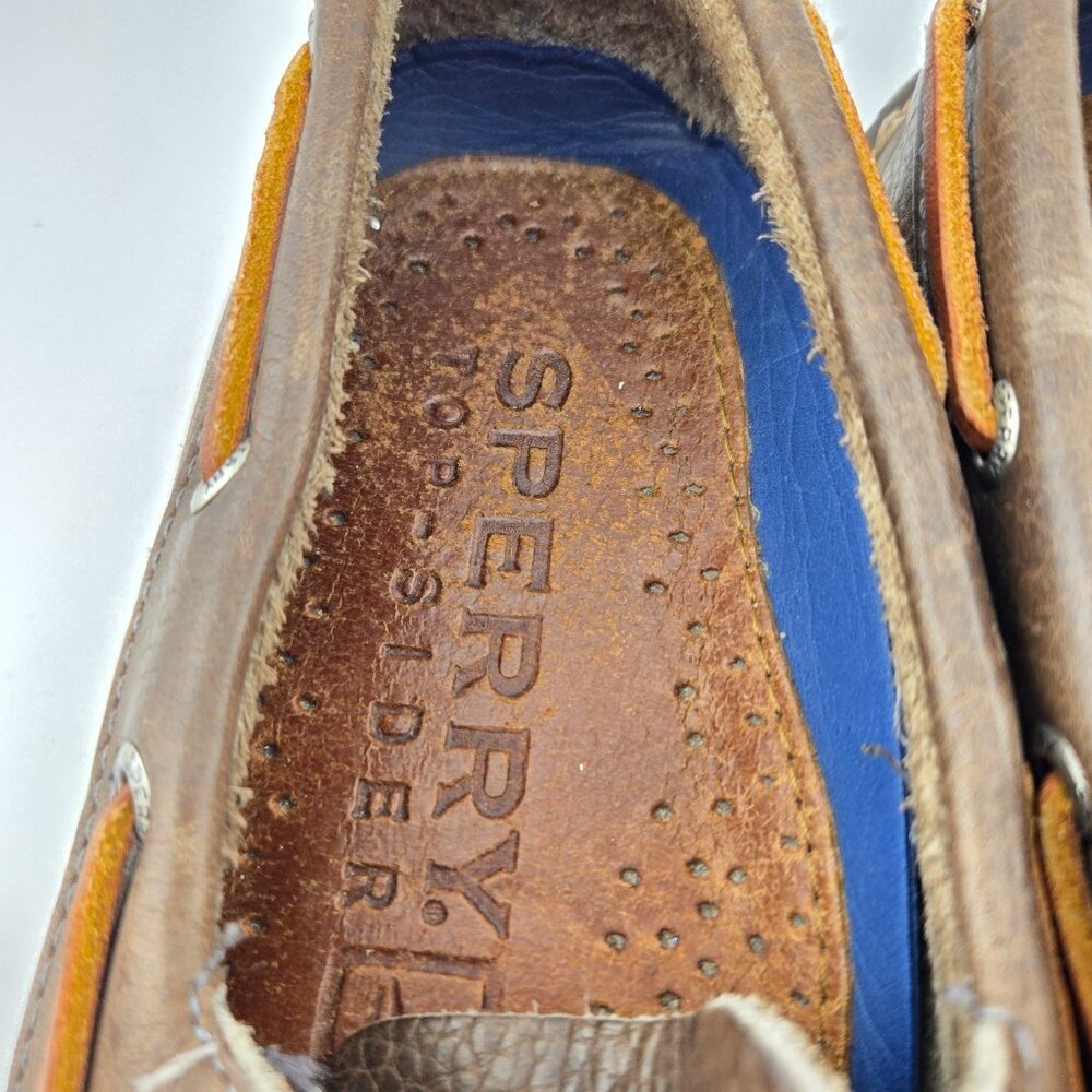 Sperry Top-Sider Men's Brown Leather Boat Loafers Size 8M - Picture 7 of 16